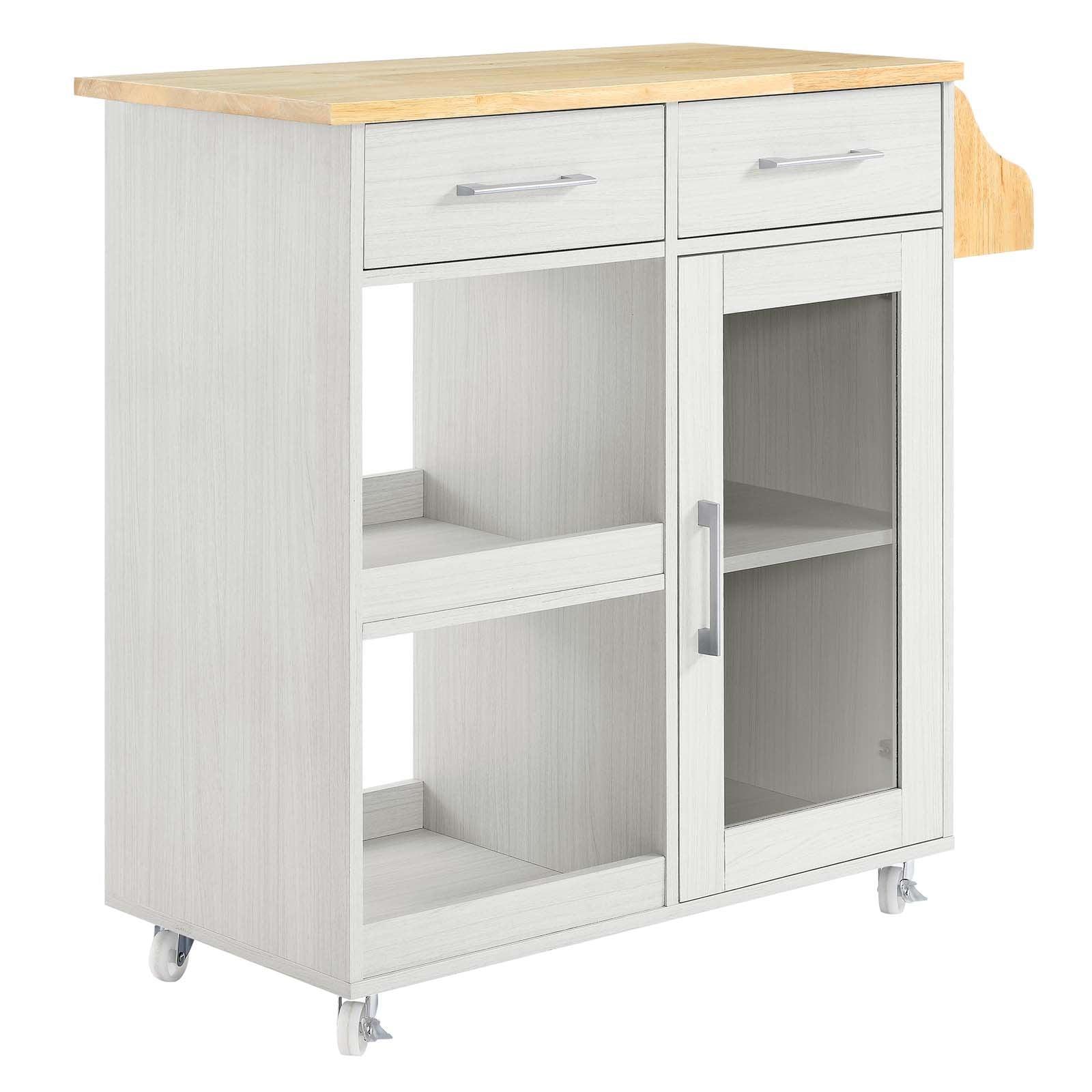 Modway Culinary Kitchen Cart With Spice Rack FredCo