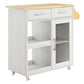 Modway Culinary Kitchen Cart With Spice Rack FredCo