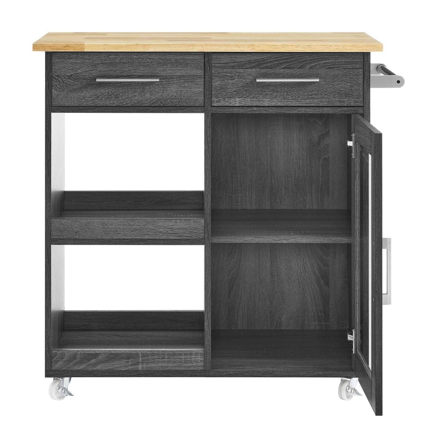 Modway Culinary Kitchen Cart With Towel Bar FredCo