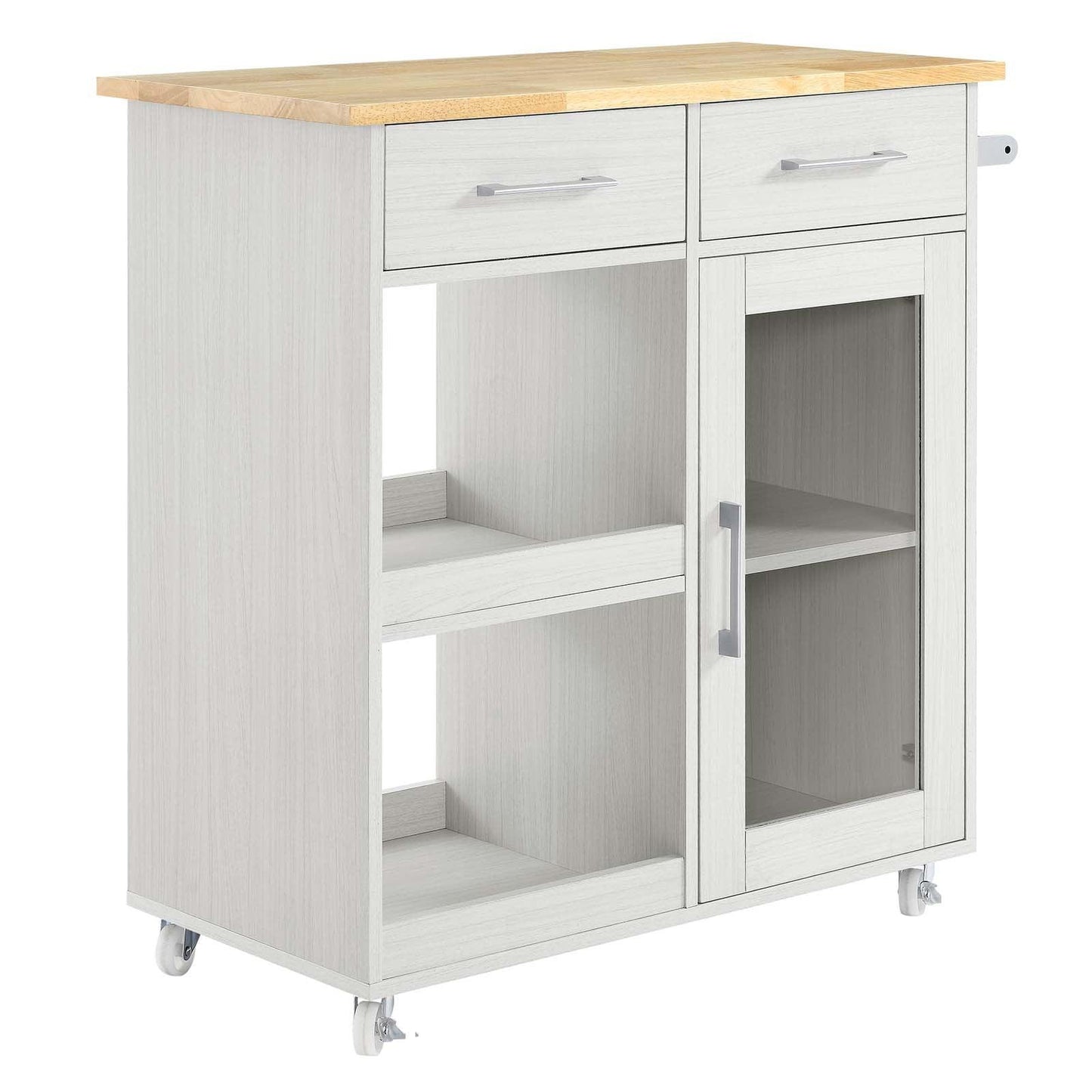 Modway Culinary Kitchen Cart With Towel Bar FredCo