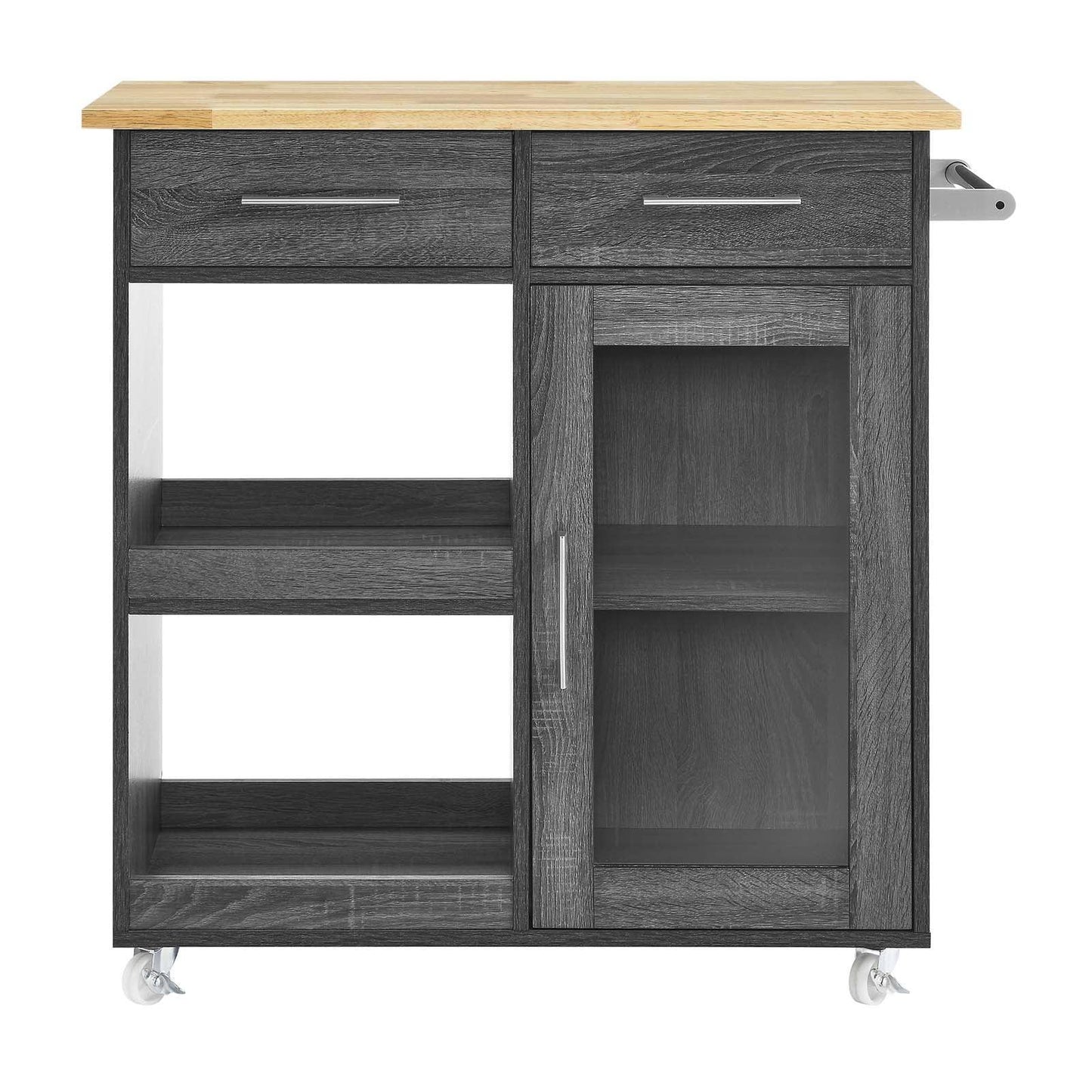 Modway Culinary Kitchen Cart With Towel Bar FredCo