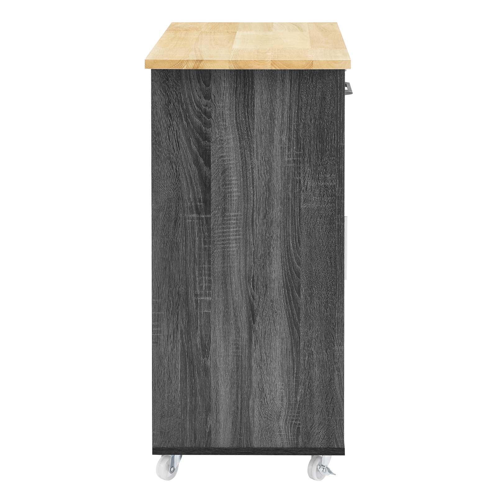 Modway Culinary Kitchen Cart With Towel Bar FredCo