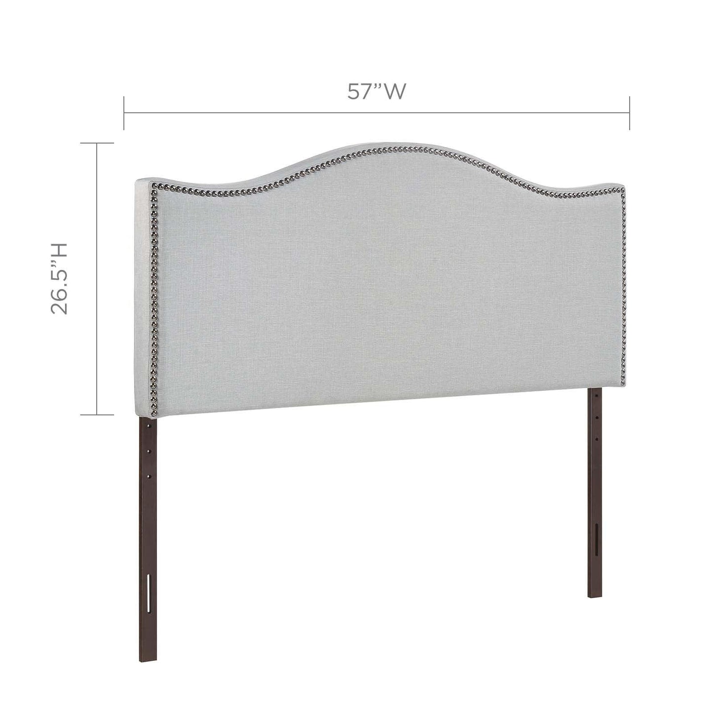 Modway Curl Full Nailhead Upholstered Headboard FredCo