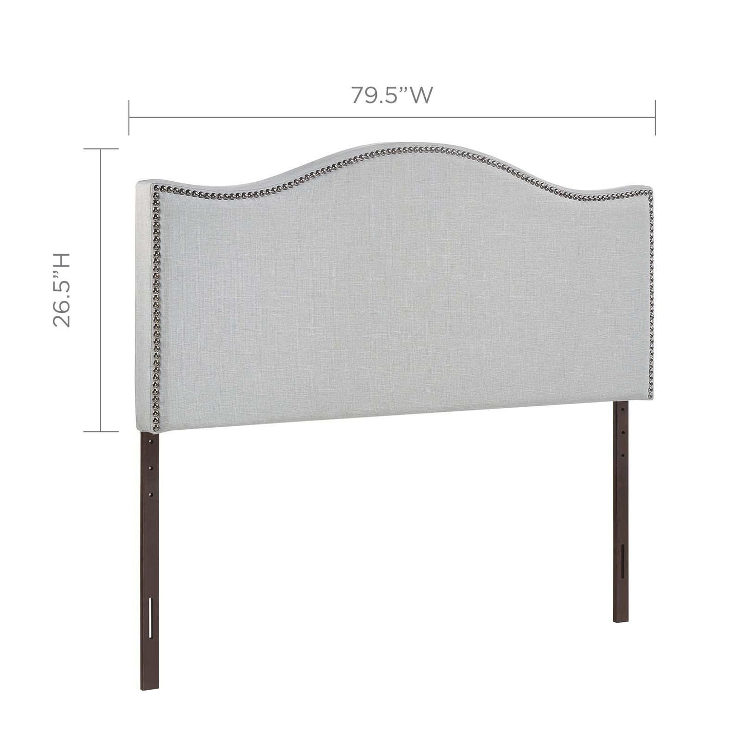 Modway Curl King Nailhead Upholstered Headboard FredCo