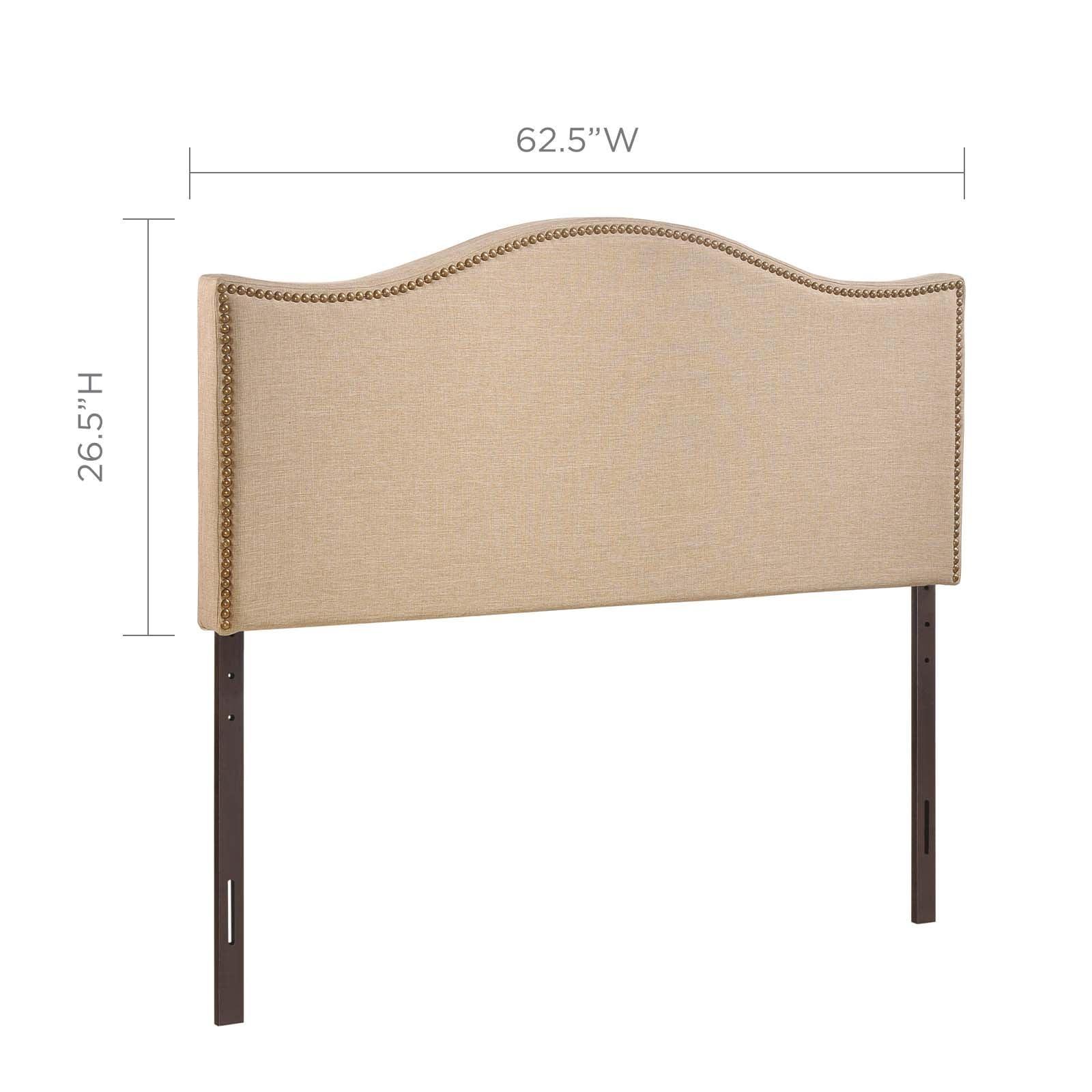 Modway Curl Queen Nailhead Upholstered Headboard FredCo