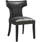 Modway Curve Dining Chair Vinyl Set of 2 FredCo