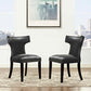 Modway Curve Dining Chair Vinyl Set of 2 FredCo