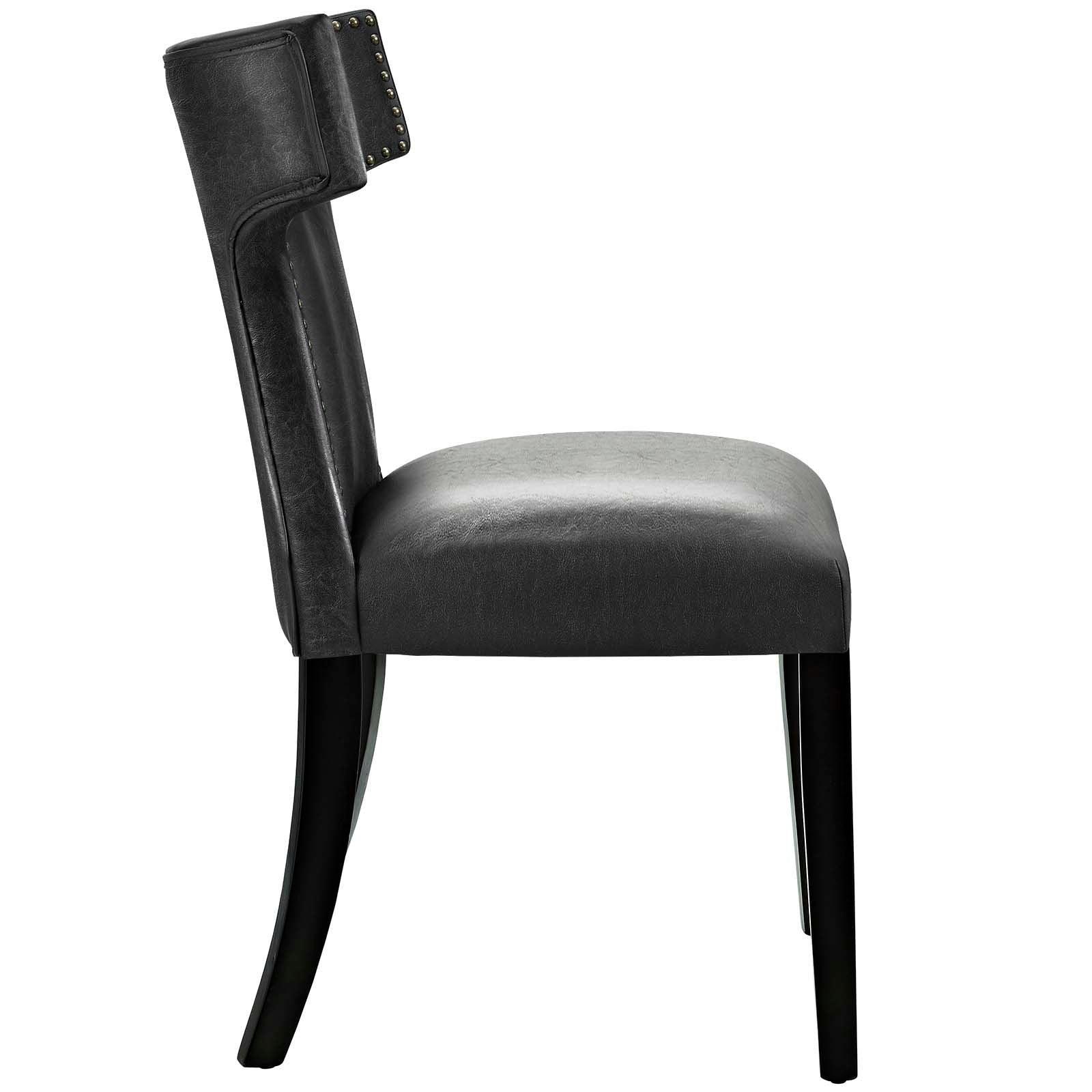 Modway Curve Dining Chair Vinyl Set of 2 FredCo