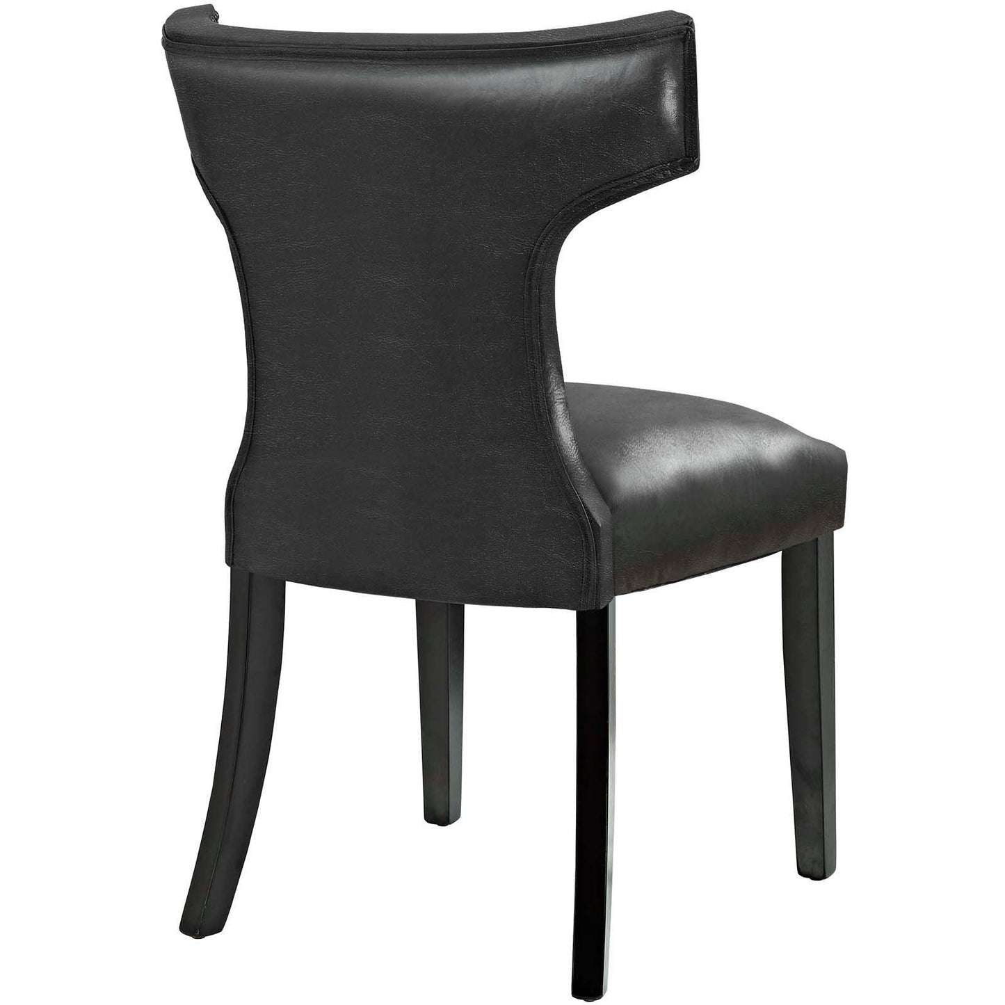 Modway Curve Dining Chair Vinyl Set of 2 FredCo