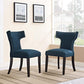 Modway Curve Dining Side Chair Fabric Set of 2 FredCo