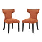 Modway Curve Dining Side Chair Fabric Set of 2 FredCo