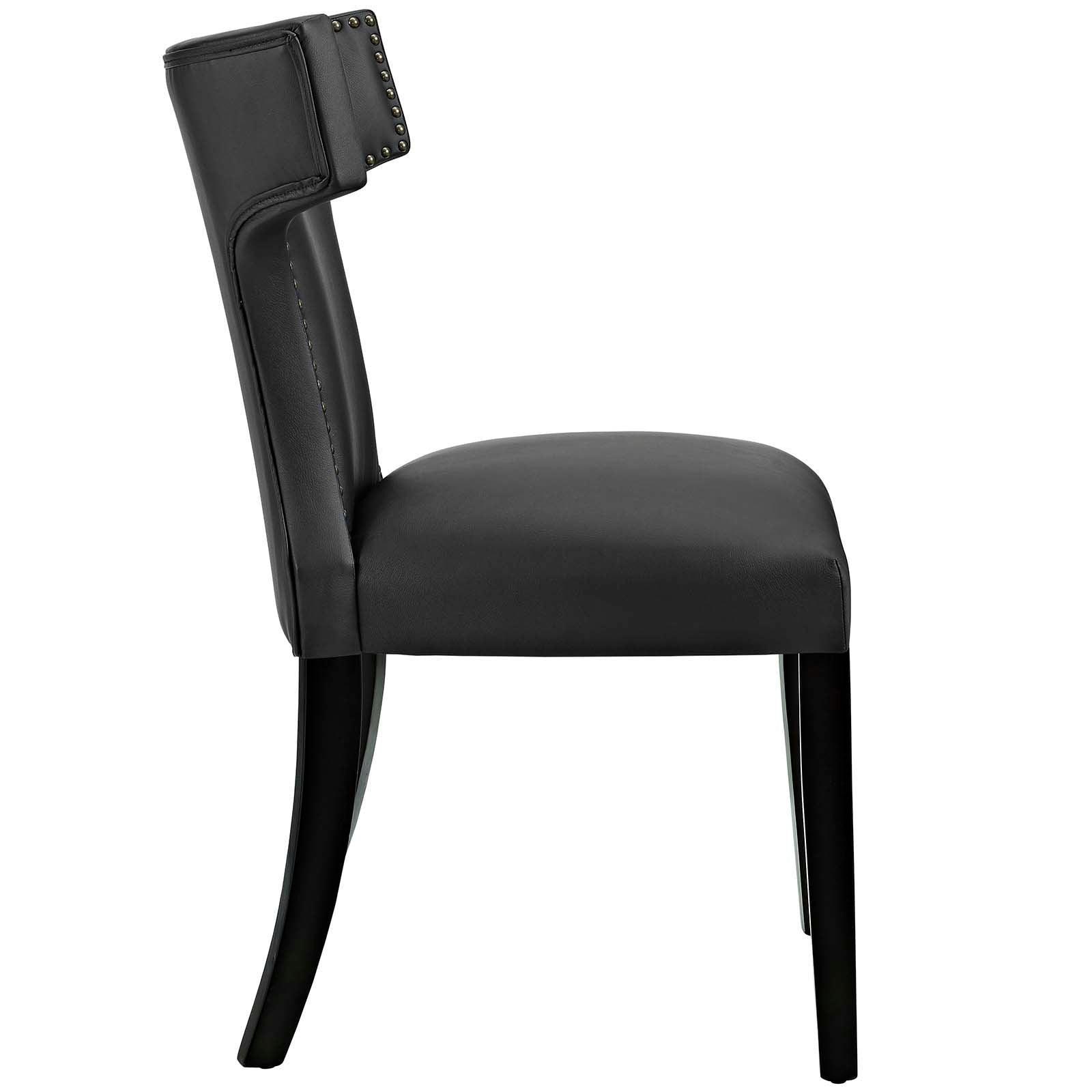 Modway Curve Dining Side Chair Vinyl Set of 2 FredCo