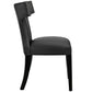 Modway Curve Dining Side Chair Vinyl Set of 2 FredCo