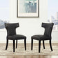 Modway Curve Dining Side Chair Vinyl Set of 2 FredCo