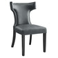 Modway Curve Vegan Leather Dining Chair FredCo