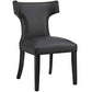 Modway Curve Vegan Leather Dining Chair FredCo