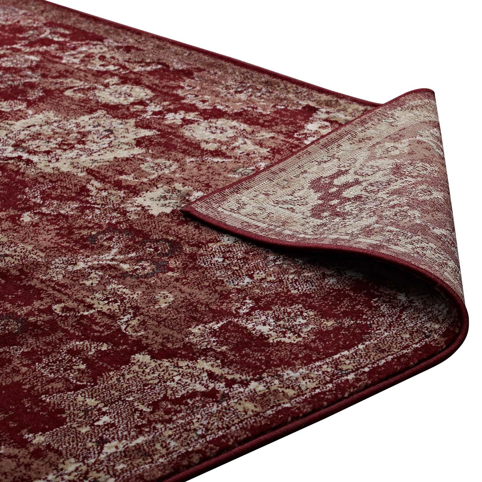 Modway Cynara Distressed Floral Persian Medallion Area Rug FredCo