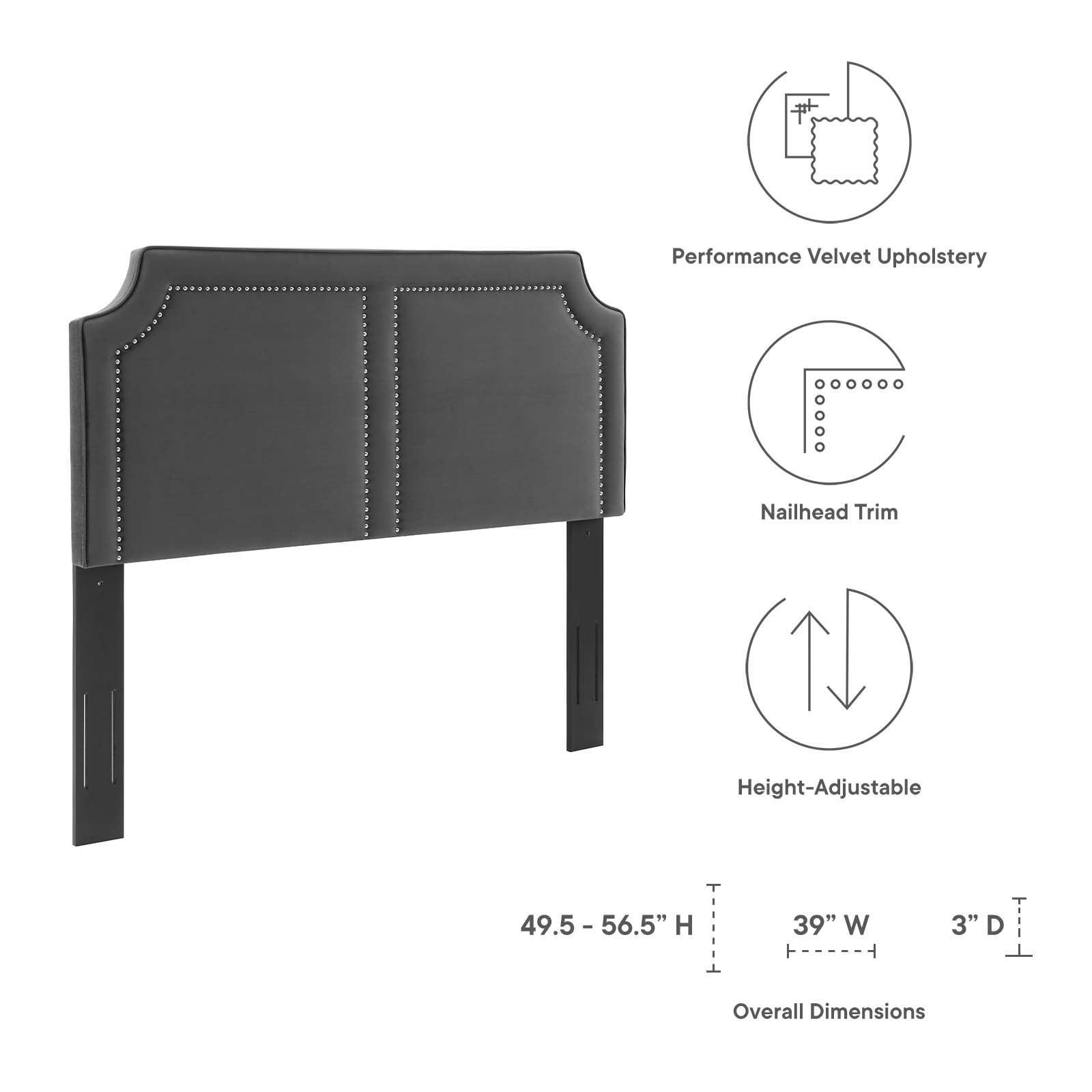 Modway Cynthia Performance Velvet Twin Headboard FredCo