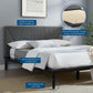 Modway Dakota 3 Piece Upholstered Queen Bedroom Set FredCo
