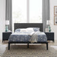 Modway Dakota 3 Piece Upholstered Queen Bedroom Set FredCo