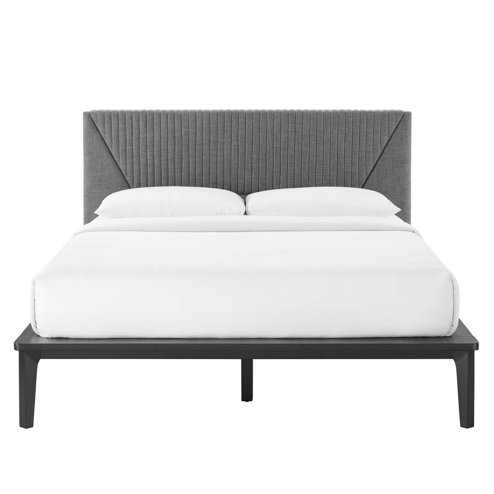 Modway Dakota 3 Piece Upholstered Queen Bedroom Set FredCo
