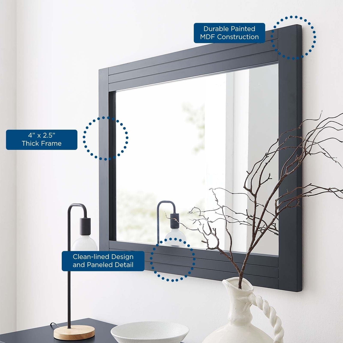 Modway Dakota Dresser and Mirror FredCo