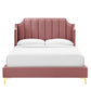 Modway Daniella Performance Velvet Queen Platform Bed FredCo