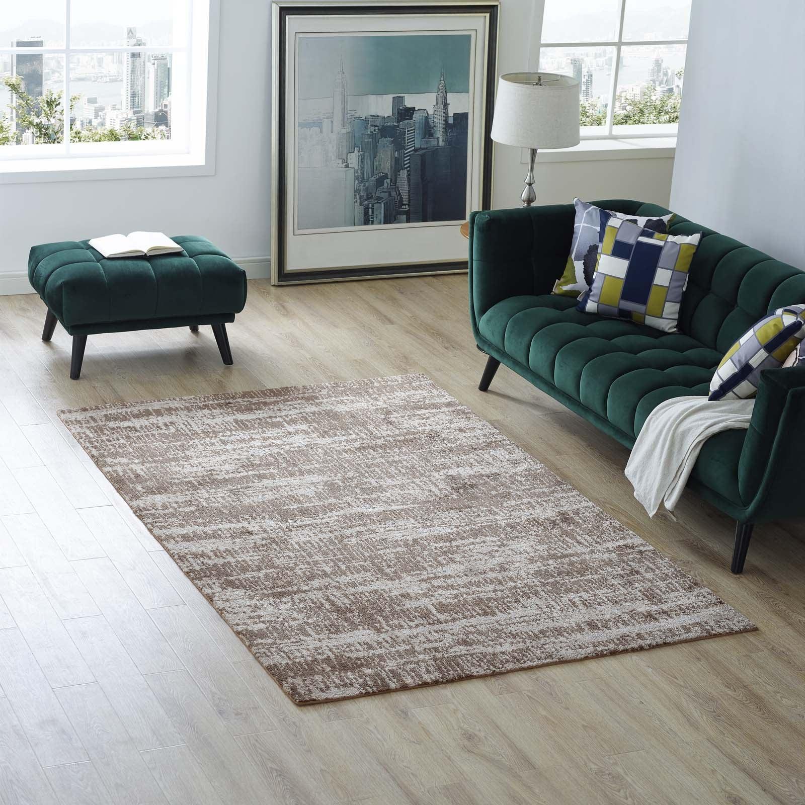 Modway Darja Distressed Rustic Modern Area Rug FredCo