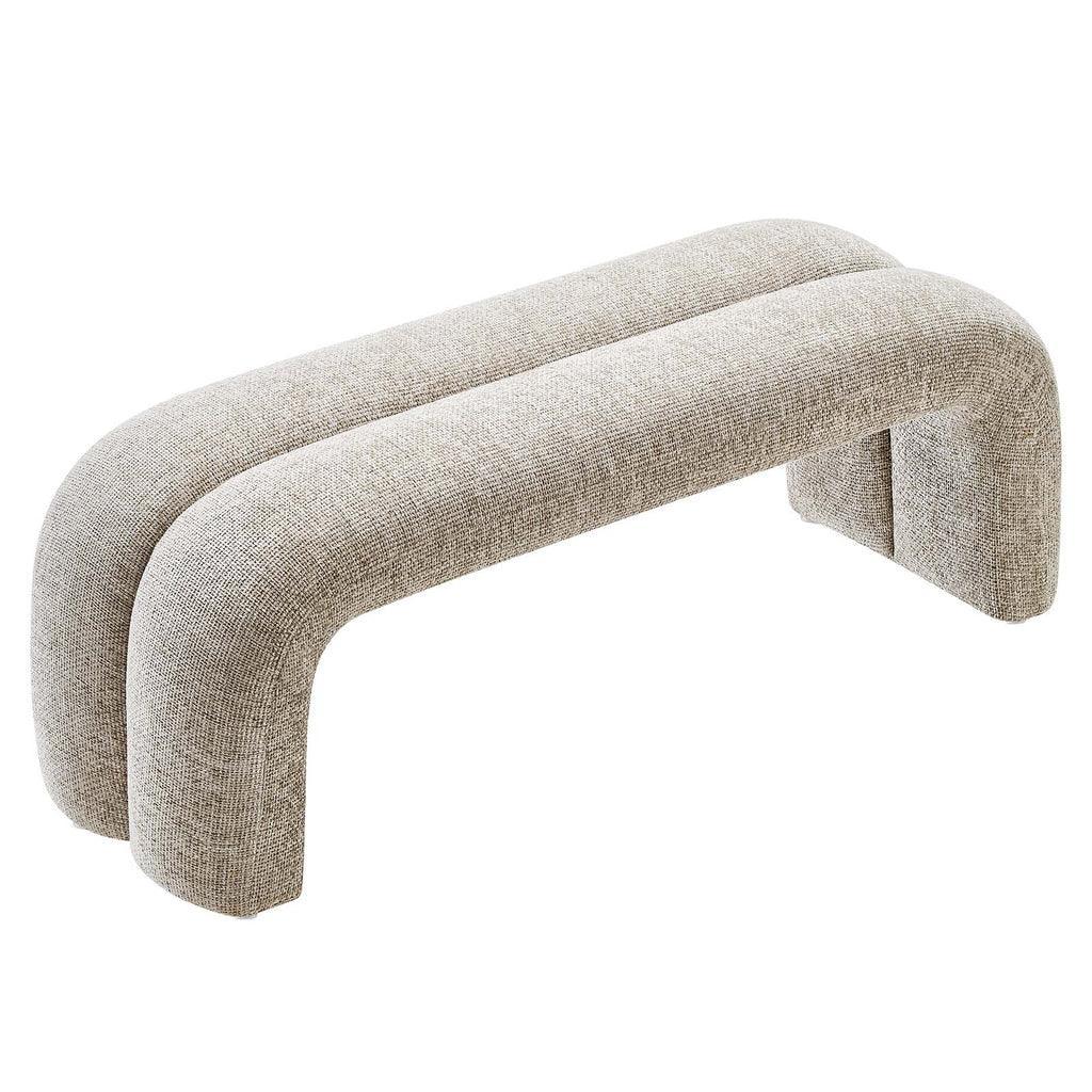 Modway Dax 50.5" Chenille Upholstered Accent Bench FredCo
