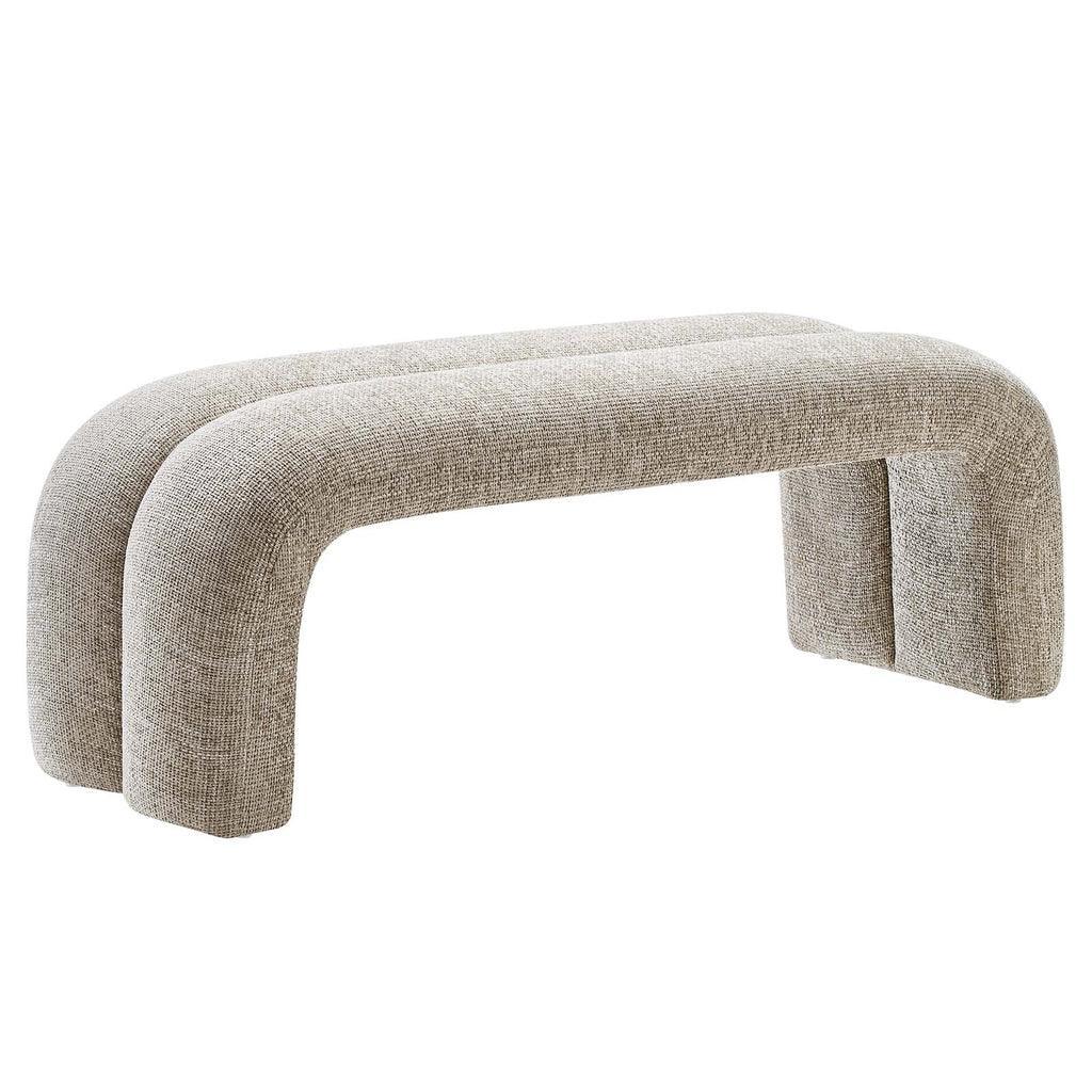Modway Dax 50.5" Chenille Upholstered Accent Bench FredCo
