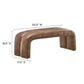 Modway Dax 50.5" Vegan Leather Upholstered Accent Bench FredCo