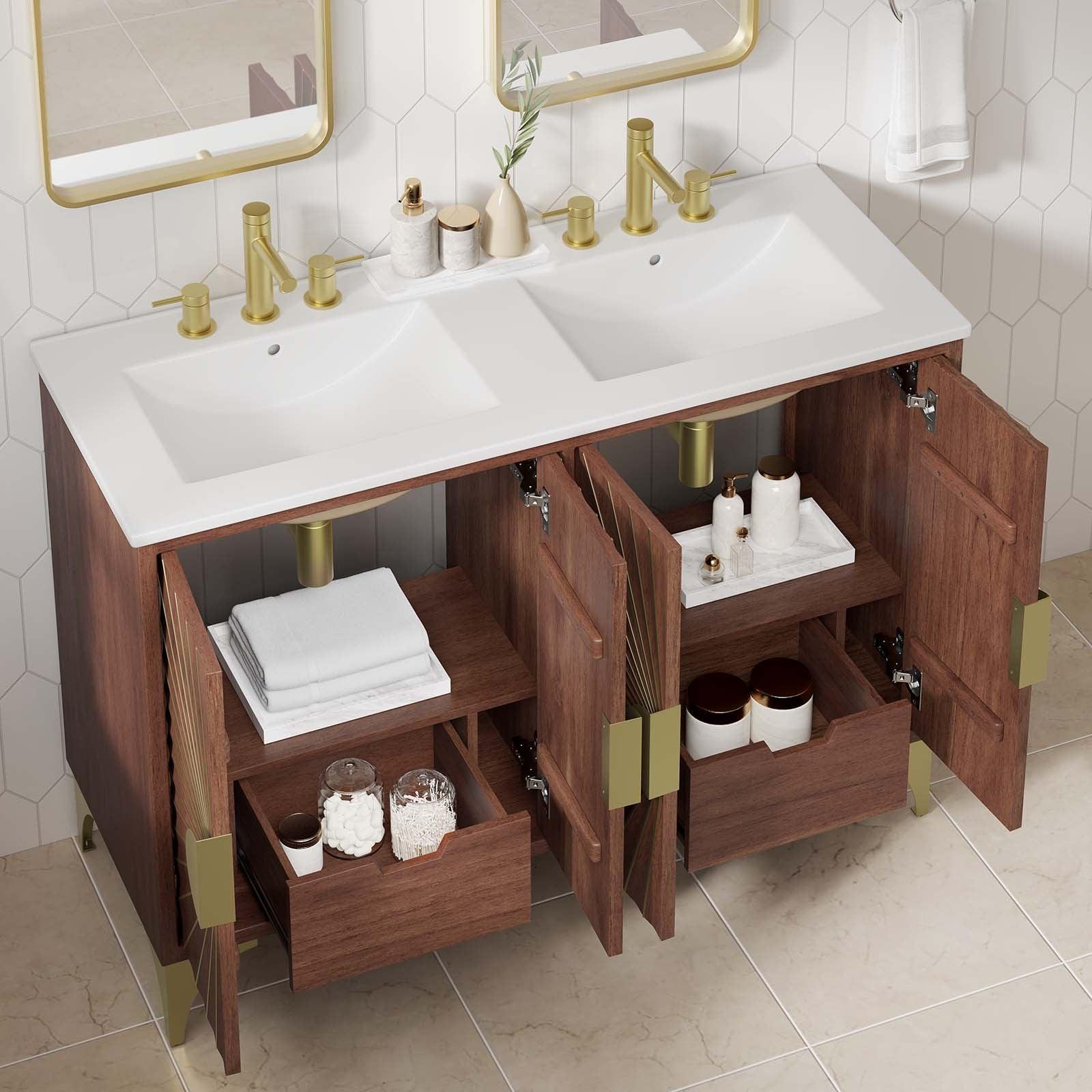 Modway Daylight 48" Double Sink Bathroom Vanity FredCo