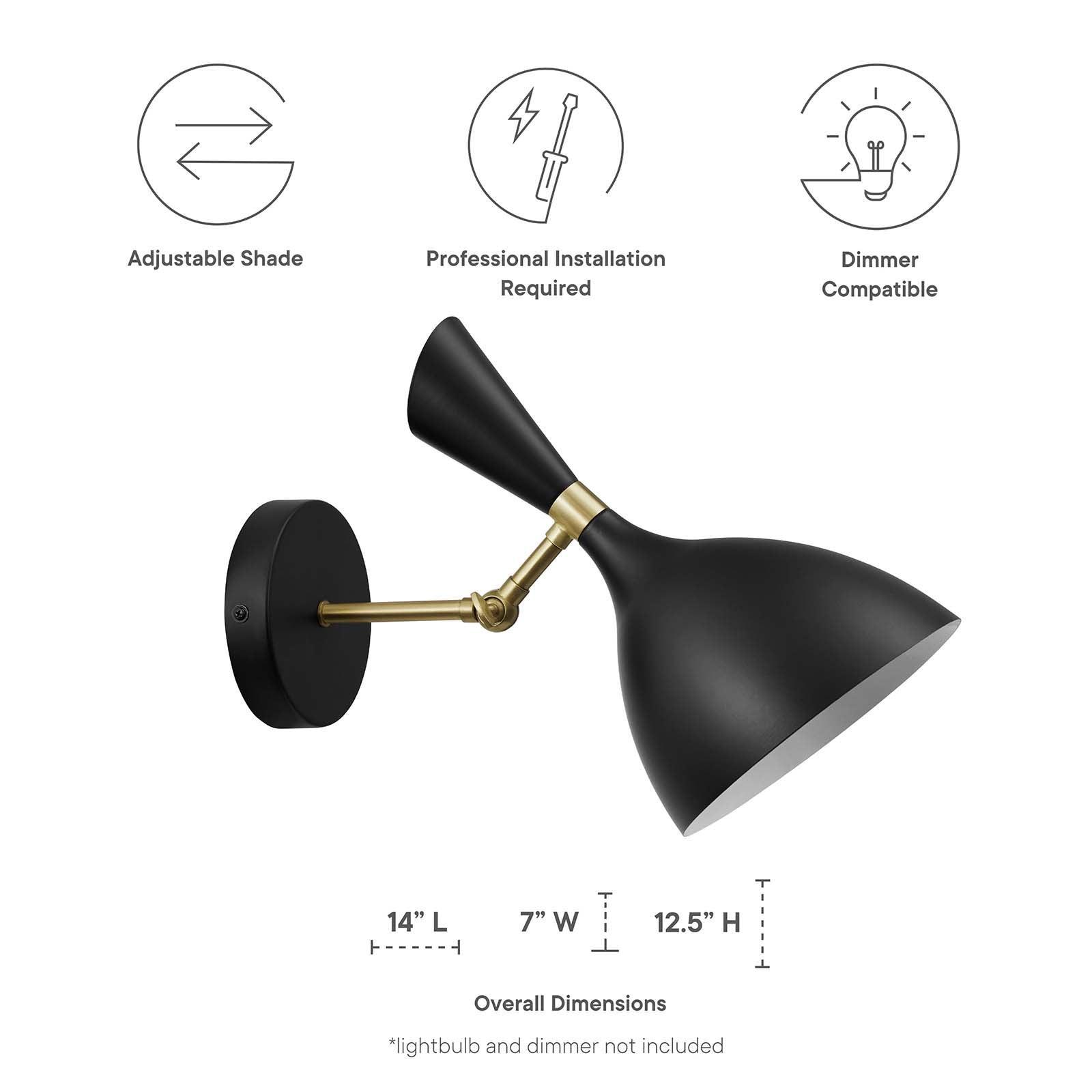 Modway Declare Adjustable Wall Sconce FredCo