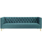 Modway Delight Tufted Button Performance Velvet Sofa FredCo