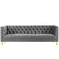 Modway Delight Tufted Button Performance Velvet Sofa FredCo