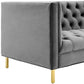 Modway Delight Tufted Button Performance Velvet Sofa FredCo