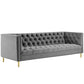 Modway Delight Tufted Button Performance Velvet Sofa FredCo