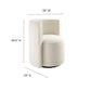 Modway Della Boucle Fabric Swivel Chair FredCo