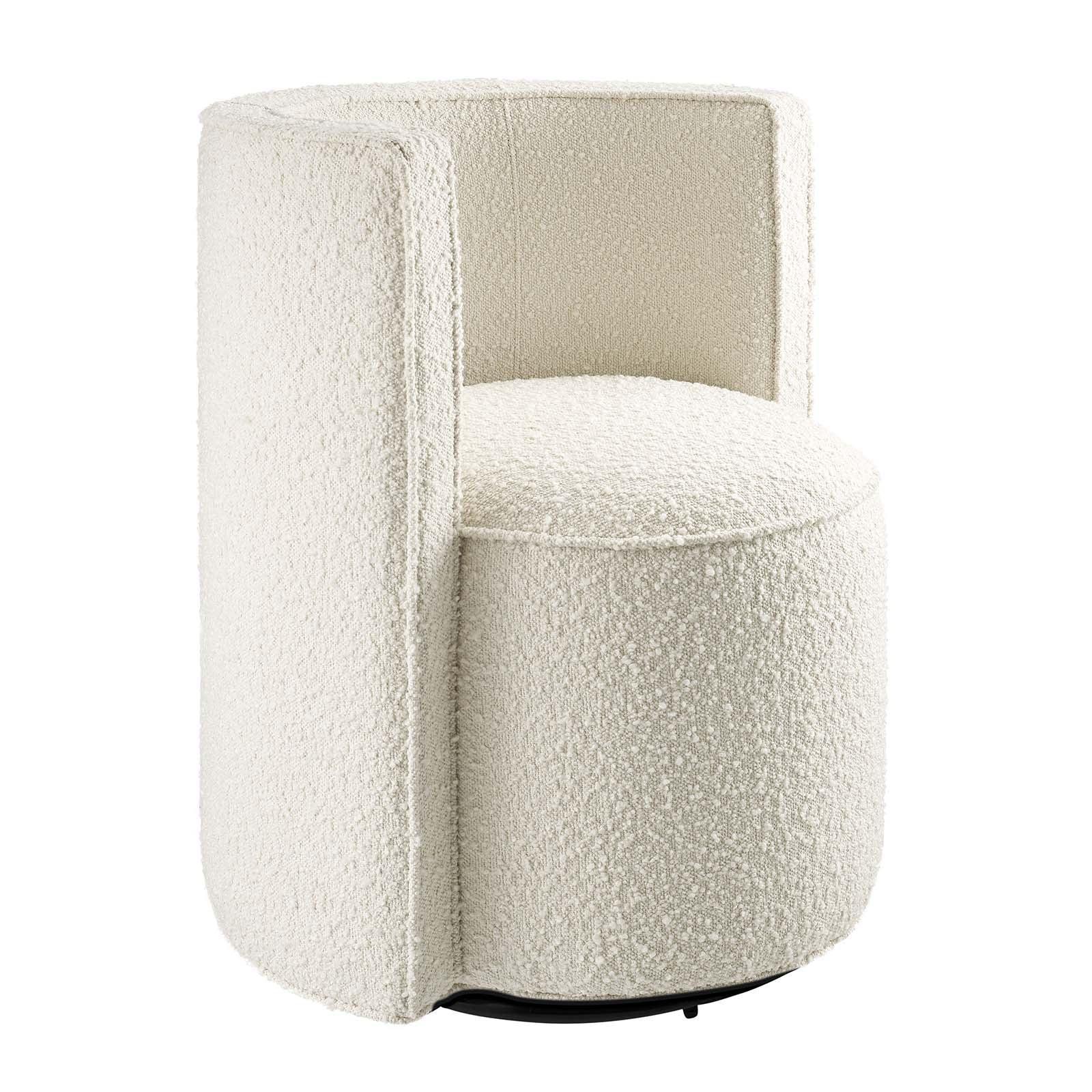 Modway Della Boucle Fabric Swivel Chair FredCo