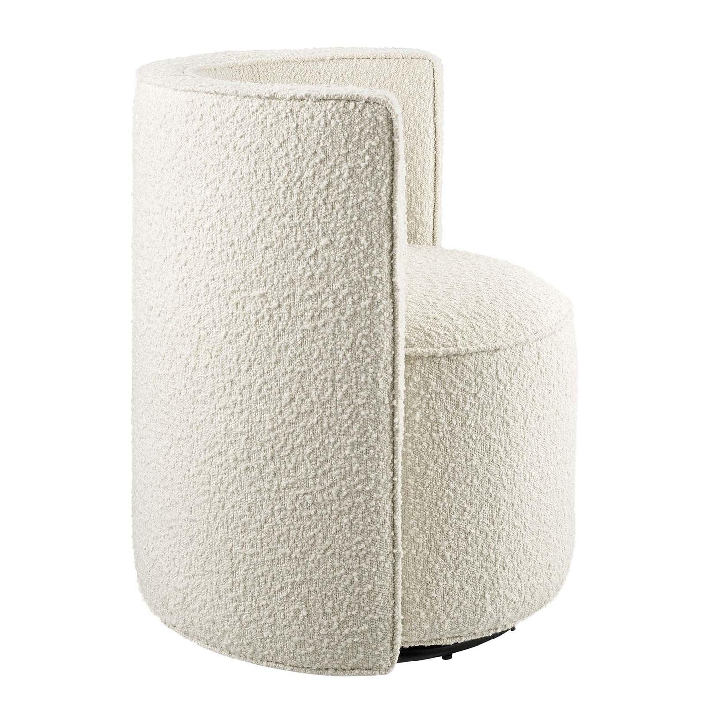 Modway Della Boucle Fabric Swivel Chair FredCo