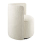 Modway Della Boucle Fabric Swivel Chair FredCo