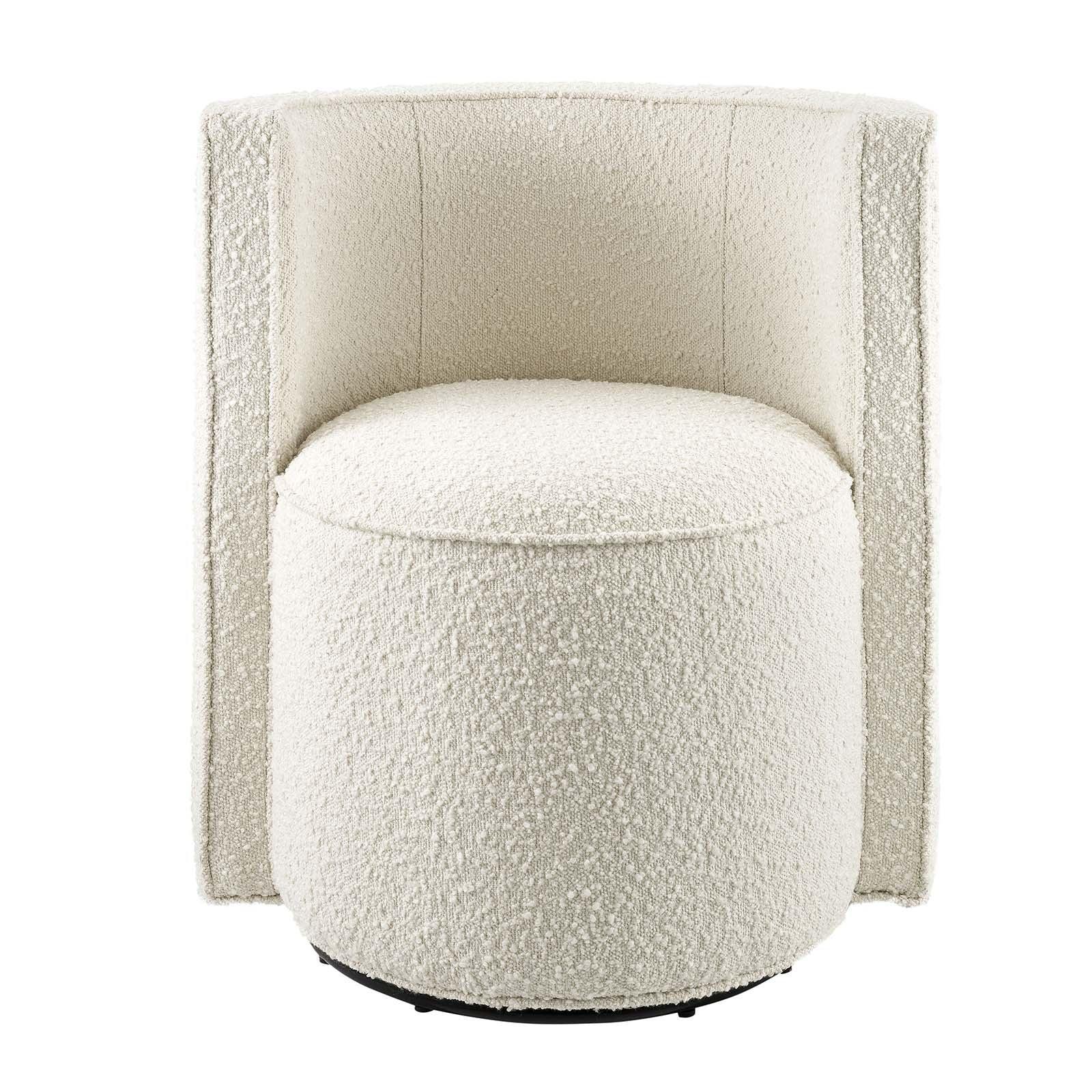 Modway Della Boucle Fabric Swivel Chair FredCo