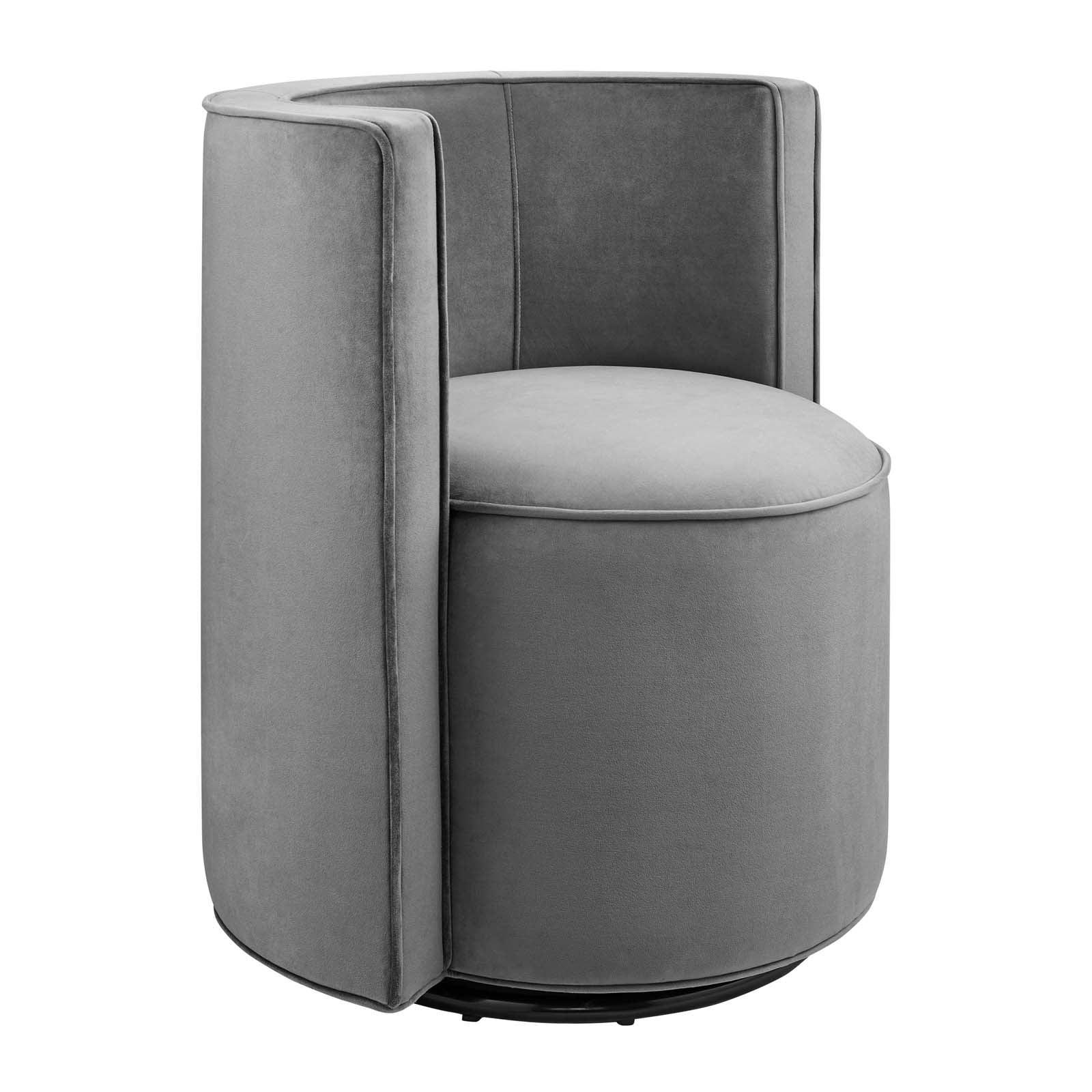 Modway Della Performance Velvet Fabric Swivel Chair FredCo