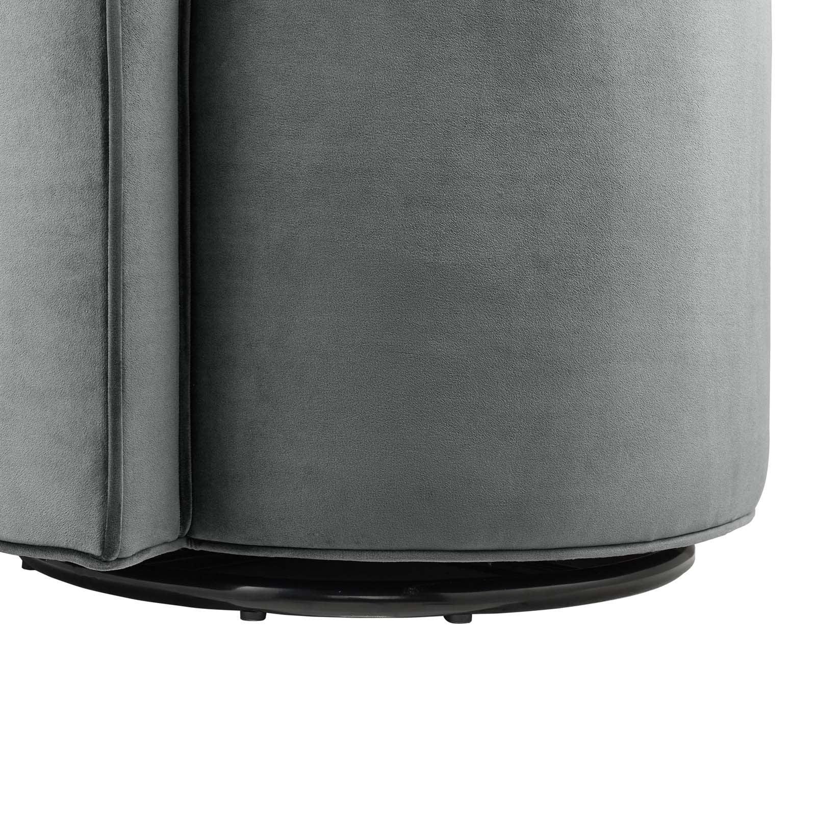 Modway Della Performance Velvet Fabric Swivel Chair FredCo