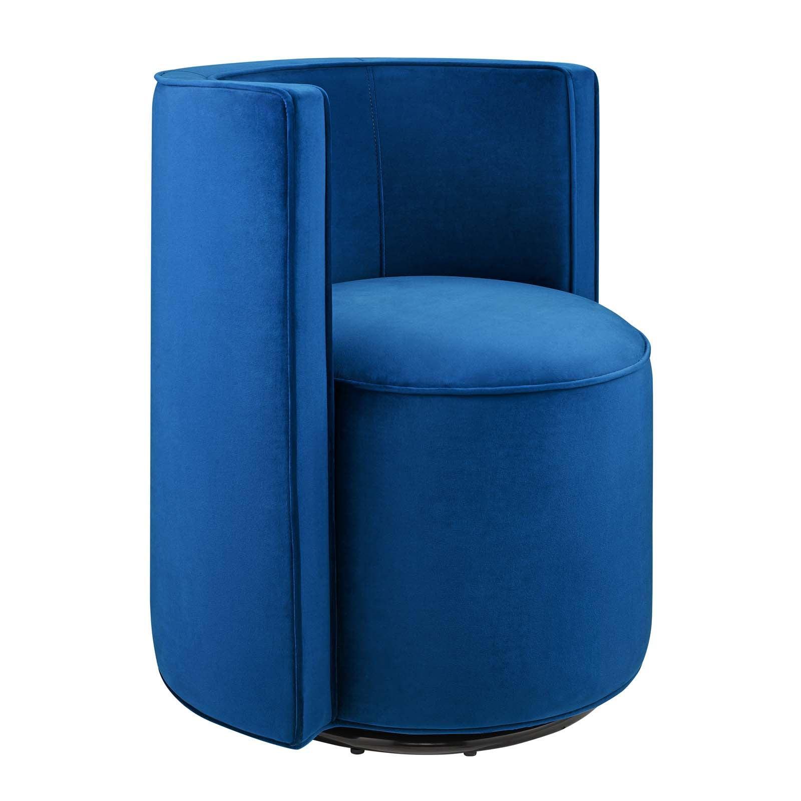 Modway Della Performance Velvet Fabric Swivel Chair FredCo