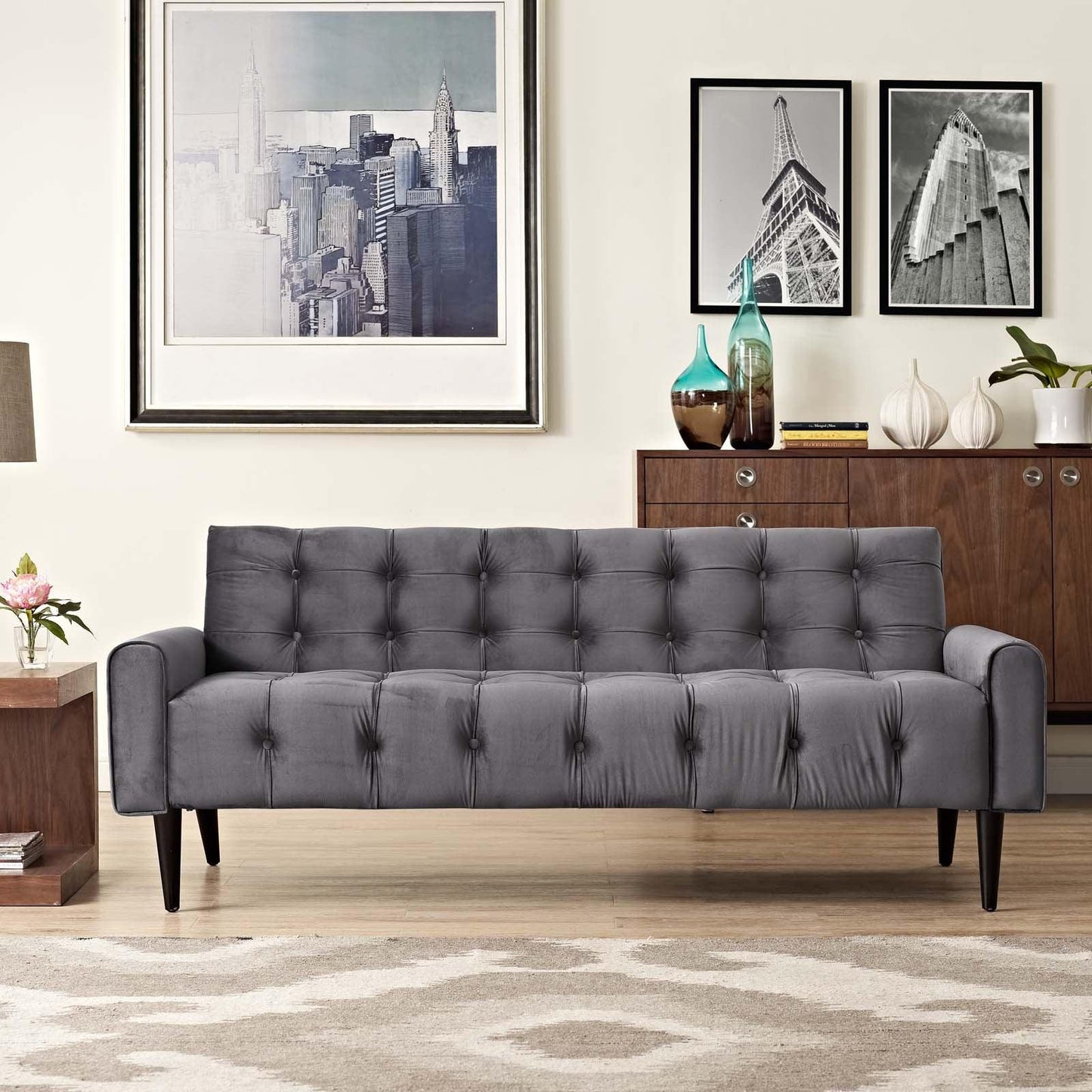 Modway Delve Performance Velvet Sofa FredCo