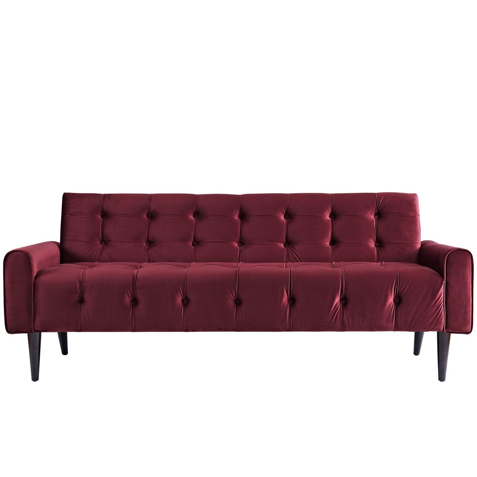 Modway Delve Performance Velvet Sofa FredCo