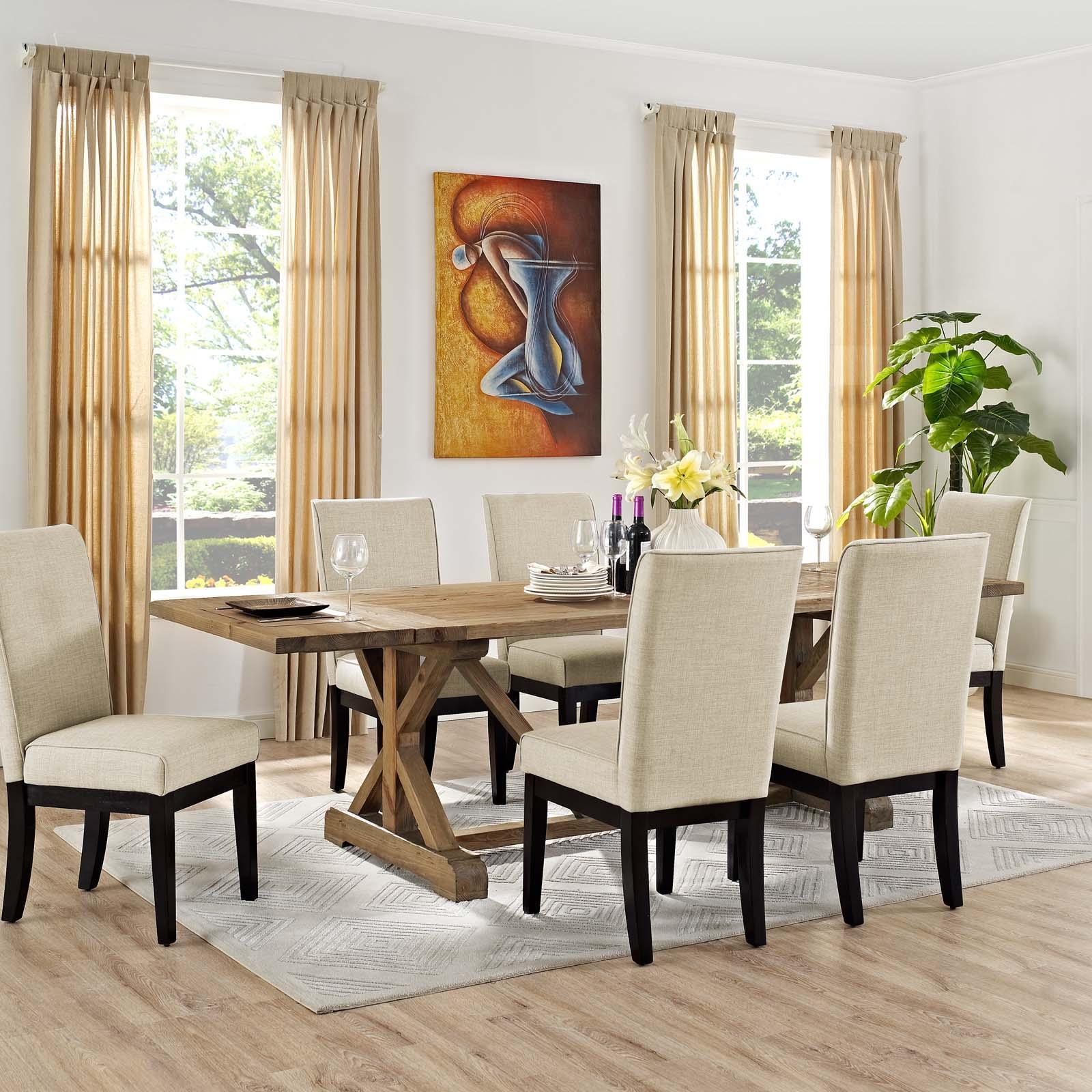 Modway Den Extendable Wood Dining Table FredCo