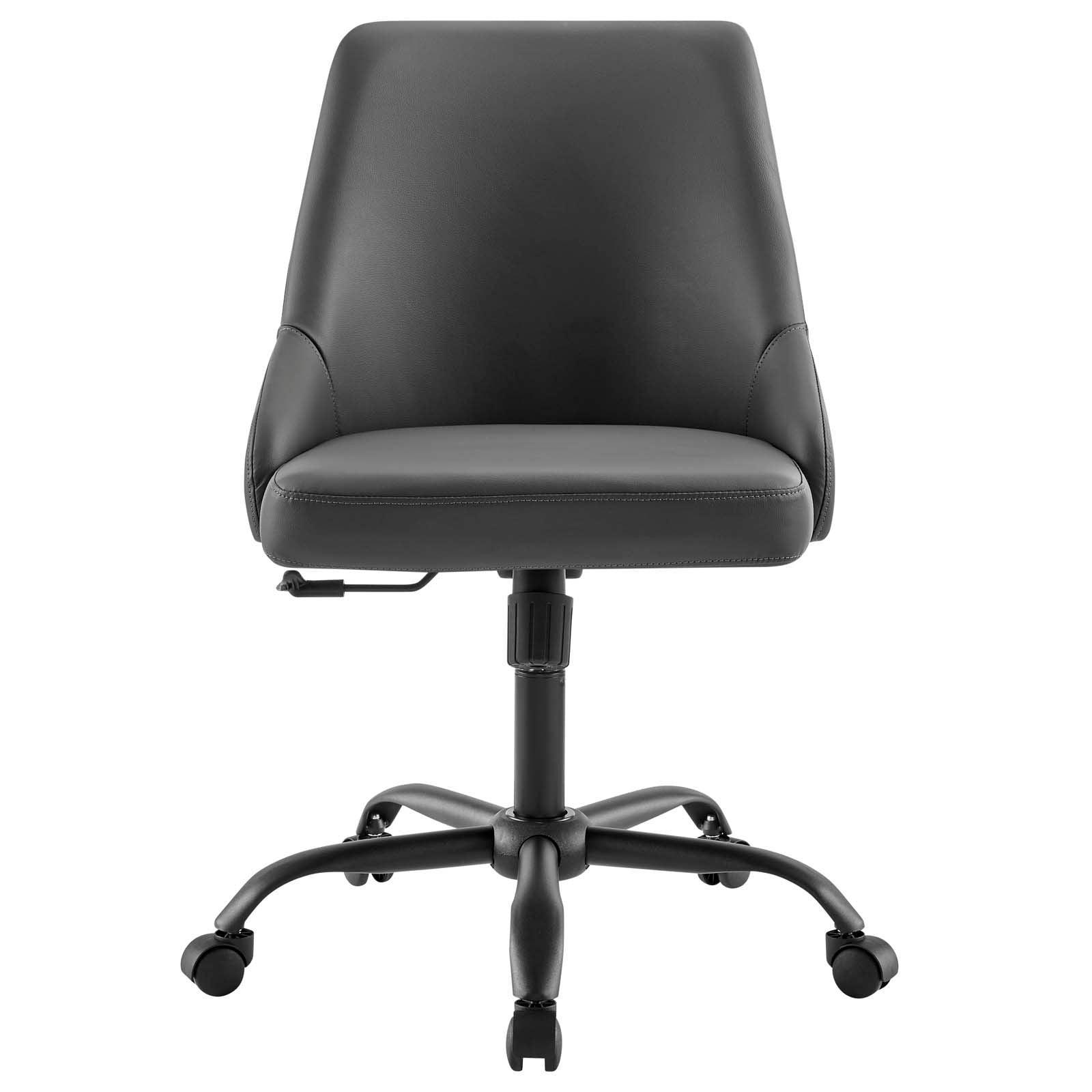 Modway Designate Swivel Vegan Leather Office Chair FredCo
