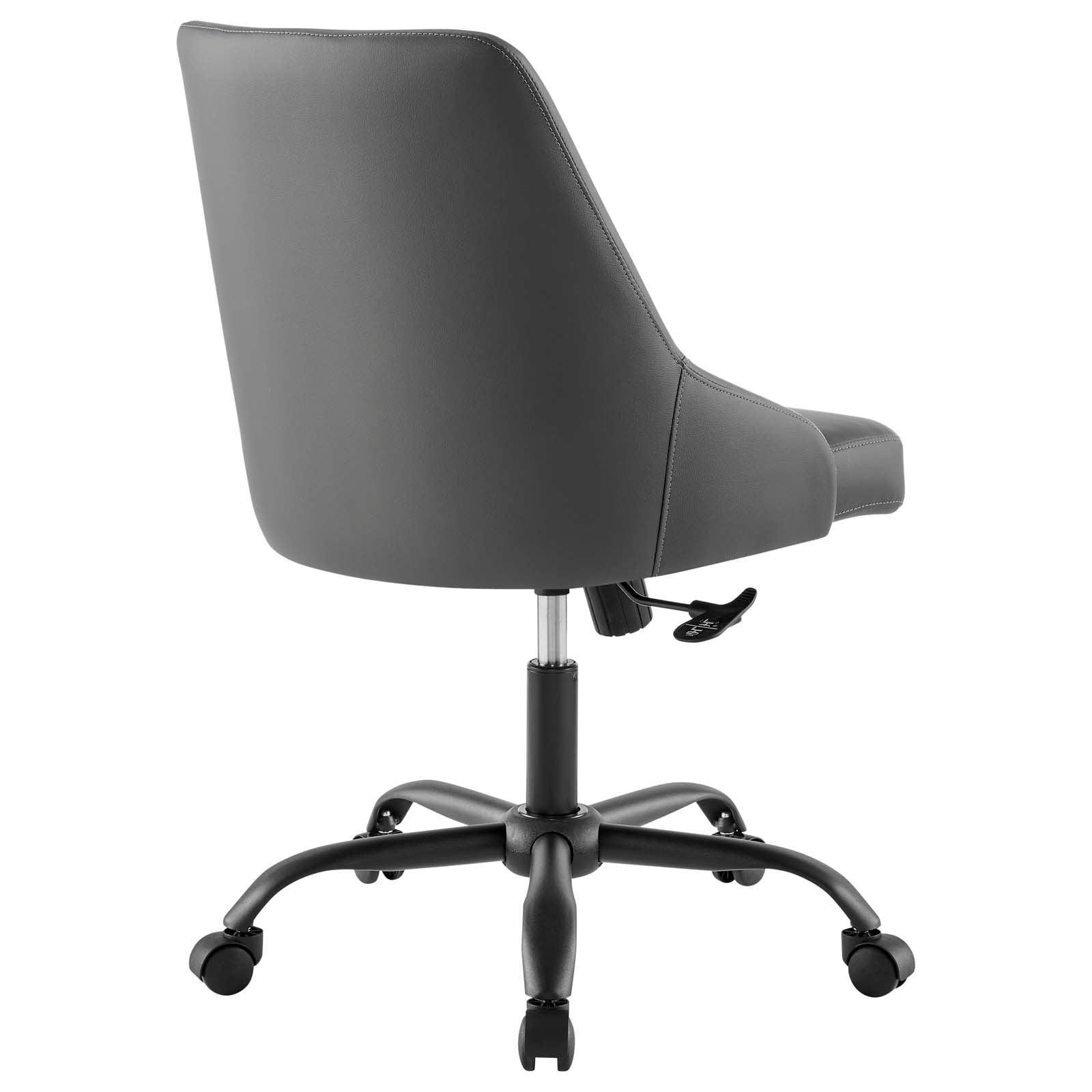 Modway Designate Swivel Vegan Leather Office Chair FredCo
